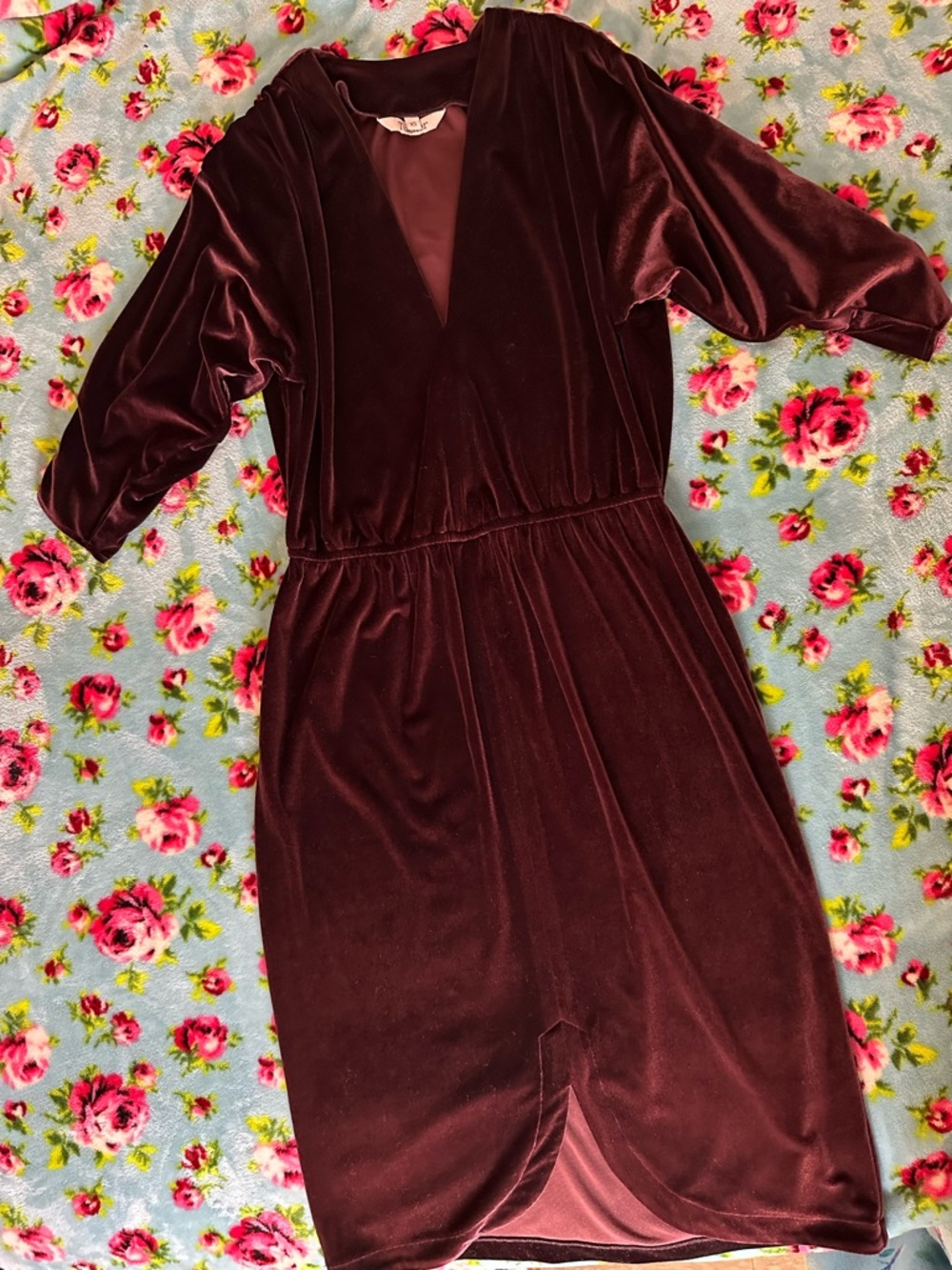 Tucker Burgundy Velvet Dress